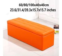 Shoe Stool,Bed Bench,sofa Stool,Leather Upholstered Storage Ottoman Bench,for Living Room Bedroom 23.6/31.4/39.3x15.7x15.7 Inch,(60/80/100x40x40 Cm)