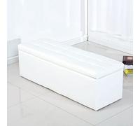 Shoe Stool,Bed Bench,sofa Stool,Leather Upholstered Storage Ottoman Bench,for Living Room Bedroom 23.6/31.4/39.3x15.7x15.7 Inch,(60/80/100x40x40 Cm)