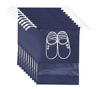 Shoe Storage Bags 10 Pcs Dustproof Waterproof Clear Window Drawstring Bag for Home Men and Women Outdoor Traveling Drawstring Shoe Bags for Women