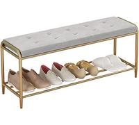 Shoe Storage Bench, Entryway Stacking Stool, Nordic Design Iron Frame, Space-Saving Rack for Home Organization, Stylish Changing Seat for Entrance