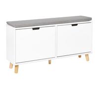 Beliani Shoe Storage Cabinet MINERAL White, White