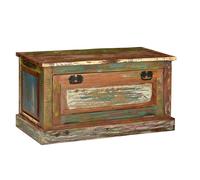 vidaXL Solid Reclaimed Wood Shoe Storage Bench Hallway Footwear Organiser Seat