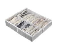 Shoe Storage Box Cloth Toy Organizer Adjustable Space Saving with Large Capacity Foldable Design Zipper Closure Multi-functional Container for Closet Light Grey