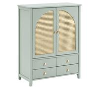 Beliani Shoe Storage Cabinet BENDIGO Mint Green, Green