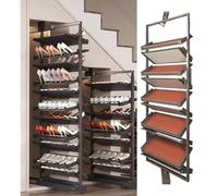 Shoe Storage Cabinet Cabinets Hallway Cupboard Rack Shoes Cover Drawer Layer Folding Entry Bench，Adjustable 360° Rotating Shoe Rack Tall Slim Metal nizer for Smals 13-Tier Veal Sto Solut for
