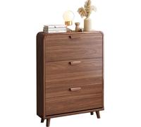 Shoe Storage Cabinet Cabinets Hallway Slim Cupboard Cupboards Hallways Slimline Tall Rattan Sideboard,Stylish Entryway Shoe Cabinet with Doors - Space-Saving Shoe Storage Organizer, Hidden S