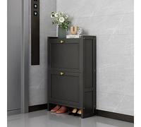 Shoe Storage Cabinet Cabinets Hallway Slim Cupboard Cupboards Hallways Slimline Tall Rattan Sideboard Narrow Large,Entryway Shoe Storage Organizer, ,Wooden Shoe Rack for Door, Free Standing