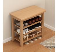 Shoe Storage Cabinet Cabinets Hallway Slim Cupboard Cupboards Hallways Slimline Tall Rattan Sideboard Narrow Large,2/3 Tier Shoe Storage Bench, Adjustable Entryway Rack with Seat, Natural Wo
