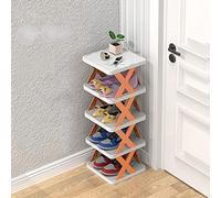 Shoe Storage Cabinet Cabinets Hallway Slim Cupboard Cupboards Hallways Slimline Tall Rattan Sideboard Narrow Large,5-Layer Simple Folding Shoe Rack - DIY Stackable Plastic Shelf for Space Sa