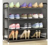 Shoe Storage Cabinet Cabinets Hallway Slim Cupboard Cupboards Hallways Slimline Tall Rattan Sideboard Narrow Large,Narrow Freestanding Shoe Rack with Metal Legs - 3/4/5/6 Tier Entryway Organ