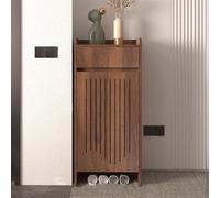 Shoe Storage Cabinet Cabinets Hallway Slim Cupboard Cupboards Hallways Slimline Tall Rattan Sideboard Narrow Large，5-Tier Shoe Cabinet, Freestanding Hidden Slim Narrow Shoe Rack Cabinet, Mod