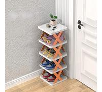 Shoe Storage Cabinet Cabinets Hallway Slim Cupboard Cupboards Hallways Slimline Tall Rattan Sideboard Narrow Large,Simple Folding Shoe Rack - DIY Stackable Plastic Shelf, Space-Saving 3-Laye