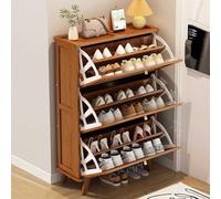Shoe Storage Cabinet Cabinets Hallway Slim Cupboard Cupboards Hallways Slimline Tall Rattan Sideboard,Narrow Bamboo Shoe Cabinet for Entryway, 3-Tier Hidden Rattan Shoe Storage Rack, Slim Sh