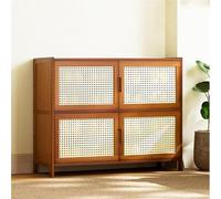 Shoe Storage Cabinet Cabinets Hallway Slim Cupboard Cupboards Hallways Slimline Tall Rattan Sideboard Narrow Large，Shoe Cabinet,Shoe Storage Organizer for Entryway, Freestanding Shoe Rack wi