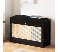 Shoe Storage Cabinet Cabinets Hallway Slim Cupboard Cupboards Hallways Slimline Tall Rattan Sideboard Narrow Large，Hidden Shoe Cabinet,Bamboo Shoe Rack with Tipping Bucket Shoe Organizer Cab