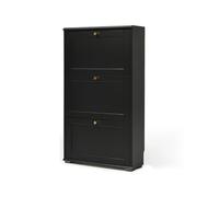 Shoe Storage Cabinet Cabinets Hallway Slim Cupboard Cupboards Hallways Slimline Tall Rattan Sideboard Narrow Large，Shoe Entryway Storage Cabinet Shoe Storage Cabinet for Entryway with 3 Flip