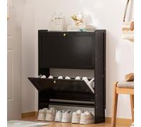 Shoe Storage Cabinet Cabinets Hallway Slim Cupboard Cupboards Hallways Slimline Tall Rattan Sideboard Narrow Large，Shoe Cabinet, Bamboo Shoe Storage Cabinet for Entryway Narrow Shoe Rack Cab