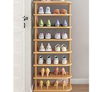 Shoe Storage Cabinet Cabinets Hallway Slim Cupboard Cupboards Hallways Slimline Tall Rattan Sideboard Narrow Large,Slim 8-Tier Wood Shoe Rack Bench for Entryway, Stackable Multi-Tier Shoe St