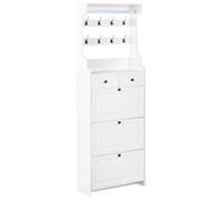 Beliani Shoe Storage Cabinet Dalhousie White
