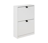Beliani Shoe Storage Cabinet Hobart White