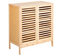 Shoe Storage Cabinet MIDWOOD Bamboo Light Brown