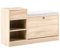 Shoe Storage Cabinet REGINA Light Brown