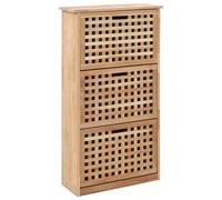 Vidaxl Shoe Storage Cabinet 55X20X104 Cm Solid Walnut Wood