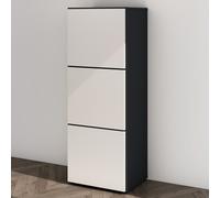 Shoe Storage Cabinet Wooden Shoe Rack Space-saving 3 Units 6 Tiers Many Colors