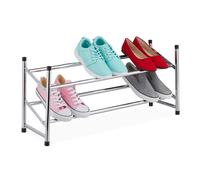 Shoe storage Lightweight Metal Frame Shoe Organiser Slim Shoe Rack 2 Tiers