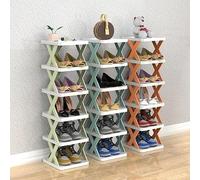 Shoe Storage Multi Layer Narrow Shoe Rack Tall Shoe Rack Portable Foldable Shoe Storage Rack Space Saving Shoe Organizer for Living Room Entryway Hallway And Cloakroom,Green,9 tiers