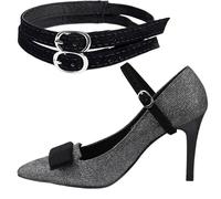 Shoe Straps | Size Fits All Ankle Straps | PU High Heel Shoe Strap | Metal Buckle Elastic Belt For Customization Comfort And Secure Fit On Most Women’s Shoes