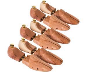 Shoe Stretcher Pair x3 Boot Trees Cedar Wood Leather Care Mens Ladies Foot Size