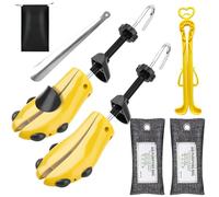 Shoe Stretcher with Air Purifying Bag Pair of Premium Two Way Shoe Stretchers Adjustable Length and Width Women Tough Plastic Unisex Shoes Stretcher for Men and Women with Carrying Bag(UK 7-12)