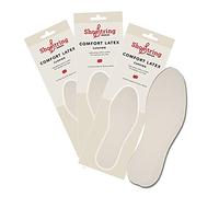 Shoe String 3 Pairs of Size 10 Comfort Latex Cushion Insoles for Men and Women - Cool Refreshing Moisture and Shock Absorbent Inserts for Shoes