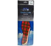 Shoe-String Adults Comfort Latex Insoles - Tartan - UK 8