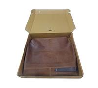 Shoe String Leather Apron for BBQing and cooking! Genuine Leather BBQ Apron for Women and Men. Brown Leather, One Size