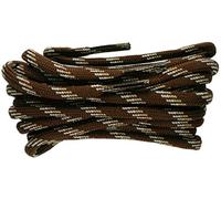 Shoe String UK Laces hand tagged to length 1 pair Round Brown Mix Boot Laces 150cm. Durable Shoelaces for Hiking, Walking, Outdoor and Work Boots