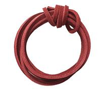 Shoe String UK Laces1 pair Red 120cm Leather Summer Deck Shoe Style Laces. Suitable for Deck Shoes/Boat Shoes and Trainers