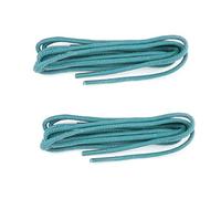Shoe String UK Laces60cm Turquoise Cotton Round Shoelaces - Premium Waxed Durable 3mm Thin Laces for Any Dress or Casual Oxford Shoes - Men Women Adults - 2 Pairs