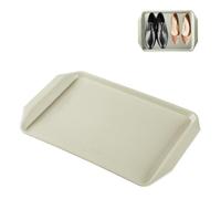Shoe Tray 3 Pack Plant Trays for Indoors No Holes Dog Bowl Tray For Garden, Bedroom, Entrance Area, Garage Shoe Mat,Green