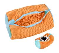 Shoe Wash Bags Reusable Microfiber Hidden Zipper for Sneakers, 360° Full Cleaning for Sneakers and Sports Shoes (Orange)