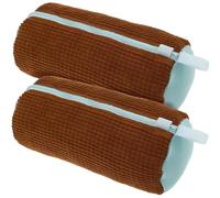 Shoe Washing Bag 2PCS Shoe Washing Bag Cotton Laundry Net Fluffy Fibers Easily Remove Dirt Shoes Washing Bags Anti-Deformation Organizer(Brown)