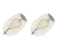 Shoe Washing Bag with Cleaning Brush Interior, Machine Washable Sneaker Cleaner Case with Zipper, Cream, Brief