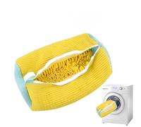 Shoe Washing Machine Bag 1/2PCS Washing Shoes Bag Cotton Laundry Fluffy Fibers Easily Remove Dirt Washing Bags Anti-Deformation Shoes Clothes Organizer(1PC)