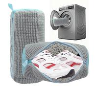 Shoe Washing Machine Bag, 2-Pack Heavy-Duty 360° Protection for Machine Wash & Dryer, Reusable Mesh Net Trainer with Secure Zipper for Sneakers, Trainers, Boots & Delicate Fabrics (Grey)