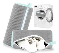 Shoe Washing Machine Bag 2pc Shoe Bags for Washing Machine Reusable Shoe Laundry Bags With Unique Self-locking Zipper Design for All Tennis Slippers Sneakers