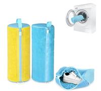Shoe Washing Machine Bag 2Pcs, 360° Deep Cleaning, Zipper Closure, Reusable, Protects Shoes & Washing Machine, Ideal for Sneakers & Canvas Shoes