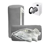 Shoe Washing Machine Bag 2Pcs ，Shoe Laundry Bag with Durable Hidden Zipper Reusable Shoe Cleaning Bag for Sneaker,Shoe washing bag for washing machine and dryer (Gray)