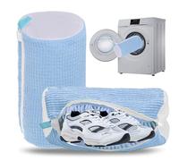 Shoe Washing Machine Bag Laundry Shoe Bag for Washer and Dryer Reusable 2pc Shoe Cleaning Bags for Sneakers 360° Deep Cleaning Machine for All Shoes Types With Self-locking Zipper