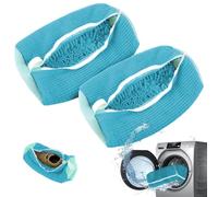 Shoe washing machine bag neaker Cleaning shoe dryer Laundry shoe bag ，Reusable,Shoe washing bag for washing machine and dryer (Blue 2PCS)